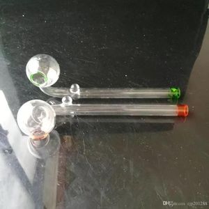 Pan lungo curvo ﾠ, accessori per bong in vetro all'ingrosso, fumo per pipe ad acqua in vetro, spedizione gratuita