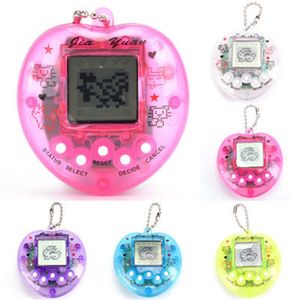 49 Pets in 1 Virtual Cyber Pet Toy Heart shape of peach Multi-colors 90S Nostalgic Tamagotchi Electronic Pets Keychains Toys