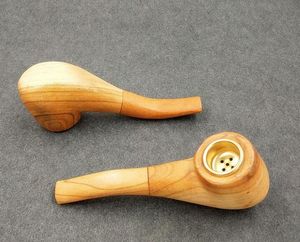 Tobacco pipe Helong wood pipe All wood No. 3 Pure solid wood Peach-like pipe WY305