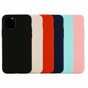 Slim Matte Soft TPU Cases For Iphone 15 14 Pro Max 13 12 11 Pro XR XS X 8 7 Plus Samsung S23 S22 Note 20 Ultra A54 A34 Thin Flexible Plain Ultrathin Mobile Phone Back Cover