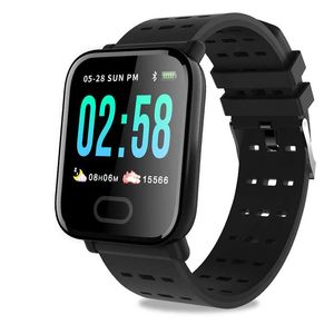 Akıllı Izle Bilezik Spor Aktivite Spor Izci Kalp Hızı Kan Basıncı ile Uyku Monitör Pedometre IP67 Waterpr Bileklik smartwatch