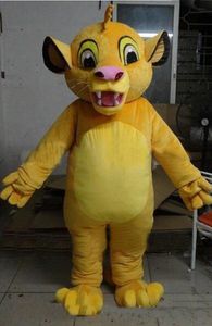 Lion King Simba Mascot Kostym Custom Fancy Costume Anime Kits Mascotte Tema Fancy Dress Carnival Costume