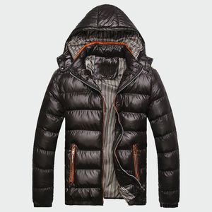 2018 Coats homens inverno espessura quente Jaquetas masculinas acolchoado Casual com capuz Parkas Homens Casacos Mens Roupa do tipo L-7XL ML053 T190917