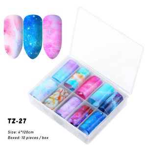 30 Stile Nail Star Aufkleber Set Starry A Aufkleber Transferpapiere Buntes Laserpapier 10 gemischt 4 cm freies Schiff 50