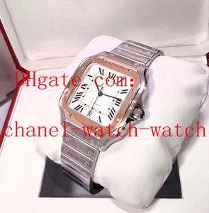 Novo aço e 18k ouro rosa prata dial masculino relógio de movimento de máquinas automáticas w200728g relógios de pulso masculinos box262h original