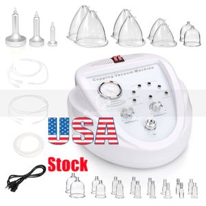 FreeShipping USA Multifunction Breast Enlargement Vacuum Therapy Machine For Breast Lift+Body Shaping largement lifting cups