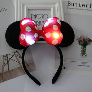 Cute performance party headband Mouse bow black ear headbands Christmas hair accessories free ship 3