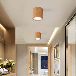 Modern LED Ceiling Light Fixtures for Living Room Bedroom Indoor Lighting Fixture Design Wood Round Square Lamp Home Decoration RW249