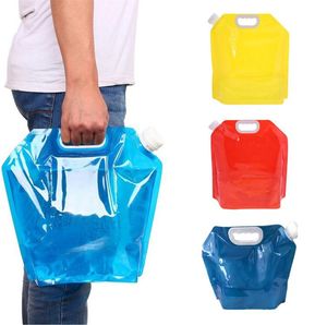 5L exterior dobrável Folding dobrável Água potável Bag Car portador de água Recipiente para Camping Outdoor Caminhadas Picnic churrasco