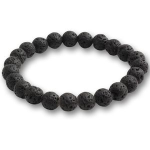 Naturstein Vulkan Lava Lava Perlen Armbänder und Armreifen, Perlen von 8 mm Reiki Heilung Buddha Gebet für Männer und Frauen Schmuck Armbänder