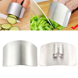 1pcs Finger Protector Coltello Protegge le dita da protezione in acciaio inox Taglio dell'utensile da barrette Gadget da cucina