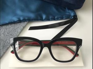 Grossist-glasögonbågar kvinnor män märke designer glasögonbågar designermärke glasögonbågar klar lins glasögonbåge oculos 0060