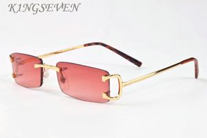 Buffalo Gözlük Çerçeve Temizle Lensler Degrade Çerçevesiz Güneş Kadın Erkek Üst Adam Moda Spor Kristal Kesme Güneş Gözlükleri Vintage Gafas