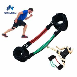 Wellsem Kinetic Speed Agility Training Leg Running Resistance Bands tubes Exercise For Athletes Football basketball players Y200506