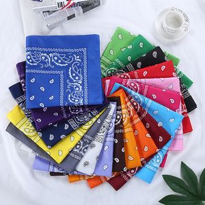 Paisley Bandana Polyester Magic Headband 다기능 손목 밴드 Headscarf 싱글 사이드 프린트 페이즐리 카우보이 Bandanas Kids SunBlock CCA12232