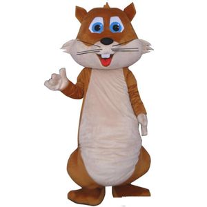 2019 Halloween Fat Eichhörnchen Maskottchen Kostüm Top Qualität Cartoon Big Tail Eichhörnchen Tier Anime Thema Charakter Weihnachten Karneval Party Kostüm