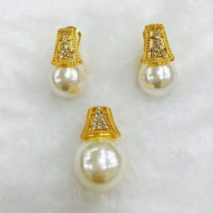 Yulaili Fashion Women Party Accessories Classic Necklace Stud Earrings Gold Color Crystal African Jewelry Ethiopian Jewelry Sets Wholesale