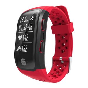 S908 Altitude Meter GPS Smart Armband Hjärtfrekvens Monitor Fitness Tracker Sova Smart Watch IP68 Vattentät Armbandsur för iPhone Android