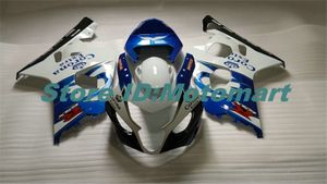 SUZUKI GSXR600 750 K4 04 05 GSXR 600 GSXR 750 2004 2005 mavi beyaz grenaj için Motosiklet Fairing kiti SF82 set
