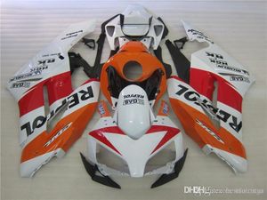 Oryginalne Formy Formy dla Honda CBR1000RR 04 05 Pomarańczowy Czerwony Biały Zestaw Forel CBR 1000 RR 2004 2005 FS44