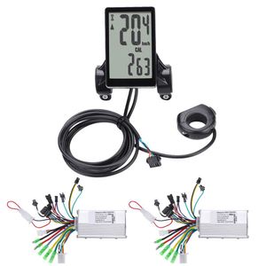 24V/36V/48V 250W/350W E-bike Electric Bicycle Controller with Waterproof LCD Display Panel for Electric Bike Scooter Accessories