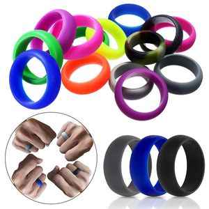 New Stones Rings Movimento Esportivo Ambiental Solid Unissex Silicone Mull Mull Cool Round Popular Gift Presente Popular