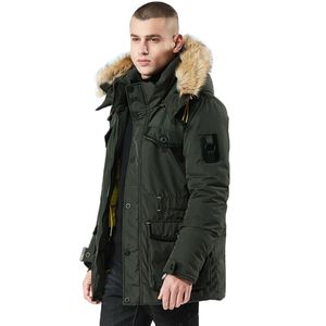 Winter Trench Coat Men Fur Hooded Thicken Warm Long Coats Abrigos Male Casacos Mens Outwear Windbreaker Overcoat Long Jackets