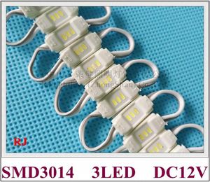 Modulo LED ad iniezione SMD3014 modulo luce LED impermeabile per mini insegna lettera canale SMD 3014 DC12V 3led 0.3W IP65 18mm X 9mm