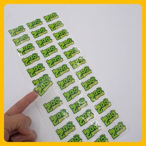 Custom clear logo adhesive label translucent waterproof package sticker transparent PVC outdoor promotion labels stickers on Sale