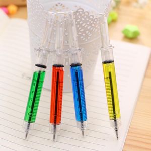 Creative Ballpoint Pens syringe needle Ballpoint Pens needle ball pen trick of children&#039;s toys for students Ink Color black or blue