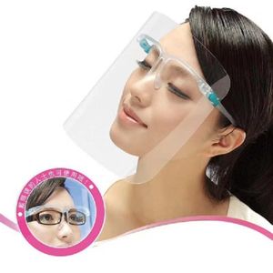 Face Shield-bril met herbruikbare bril Anti-Mist Safety Goggle Bescherm Ogen van Splash Beschermend Faceshield Vizier
