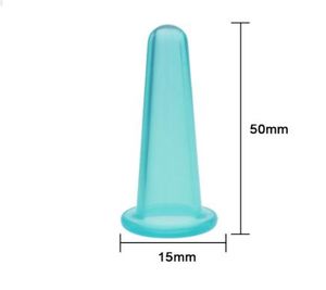 Großhandel Beauty Care Silikon-Gesichtsmassage-Schröpfbecher für die Gesichtspflege, Größe 3,8 cm Durchmesser x 8 cm Höhe, 70 Stück