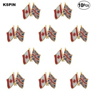 Canada Regno Unito Bandiera Spilla Spilla Bandiera Distintivo Spilla Spille Distintivi 10 pezzi molto