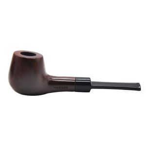 High Quality Red Wood Sculpture Pipe Wooden Smoking Pipe Sets Metal Screen Filter Nice Gift Bag Packaging