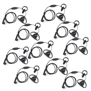 10 x 2-poliges Ohrhörer-Headset für Motorola Funk GP88 300 2000 P040 PRO1150 CLS1110