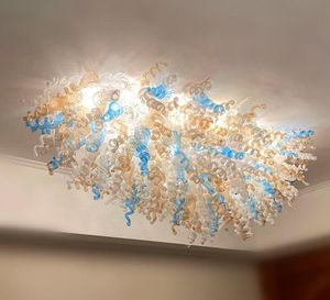 ランプ壮大なムラーノガラスライトイタリア手吹きシャンデリアランプホームホテル装飾 LED 天井シャンデリア
