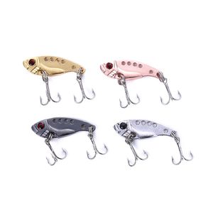 Hengjia metal Lure 160pcs isca 3,5 centímetros 3,2 g topwater Pesca Lure Colher Pesca Lâmina Lure metal VIB rígido Bait