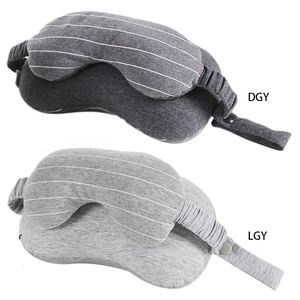 Neck Pillow Eye Mask portátil Almofada de viagem Chefe vôo Avião Resto Relief Blindfold Sombra Almofadas DDA30