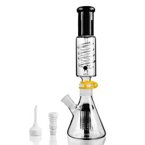 2 Peças Juntos De Água De Vidro Bongs Reciclador 18mm Dab Rigs Percolater Dab Rig Arm Árvore De Vidro Bong Tubo De Água