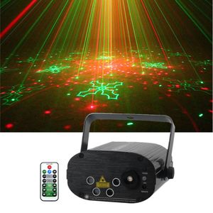 Sharelife 4 Lens Mini 80 RGRG Pattern Laser Light Music Remote Control Motor Speed DJ Gig Party Home Show Stage lighting 80RG