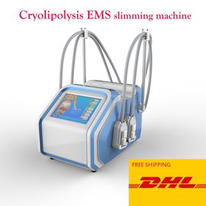 Portable E CRYO PAD criolipolisys machine cryolipolysis slimming equipment with 4 pcs cryo handles can work at the same time