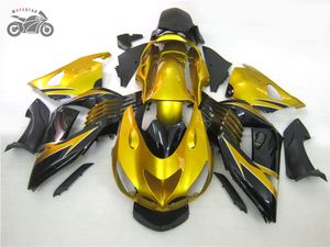 14r. großhandel-Injektionskörperverkleidungen für Set für Kawasaki Ninja ZX14R ZX ZX R Goldene chinesische Verkleidungskörper