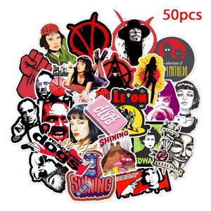 50pcs/Set Classic Cool Movies Characters Stickers Waterproof for Skateboard Suitcase Luggage Guitar Laptop Graffiti Stickers Motorcycle Toy