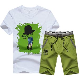 2-teiliges Set Designer-Trainingsanzug, lässiges Kurzarm-T-Shirt mit Shorts, Trainingsanzüge, Größe M-4XL