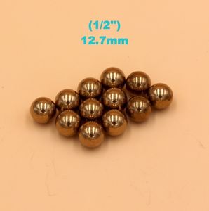 1/2'' ( 12.7mm ) Brass (H62) Solid Bearing Balls For Industrial Pumps, Valves, Electronic Devices, Heating Units and Furniture Rails