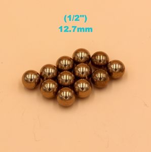 1/2'' (12,7 mm) massive Lagerkugeln aus Messing (H62) für Industriepumpen, Ventile, elektronische Geräte, Heizeinheiten und Möbelschienen