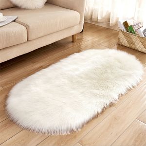 fabbrica diretta imitazione lana tappeto 80160 cm soggiorno camera da letto tappetino ovale in stile casa