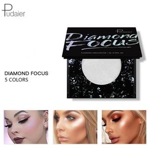 5 Cores Diamante Foco Glitter Rosto Highlighter Shimmer Breve Bronzer Contorno Face Mineralize Paleta de pó sombra para os olhos 60 pçs / lote DHL