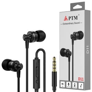 In Ear Metal Earphones Hifi Stereo Headphones with microphone Headset Volume Adjustment for iphone samsung android Smartphones