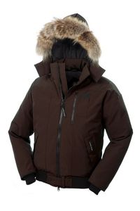 Winter Mens Down Jackets BORDEN-BOMBER Parka Real Raccoon Hooded Fur collar Coat Downs Thick Warm Parkas Black Outlet Outdoor Sport 1 JSBU